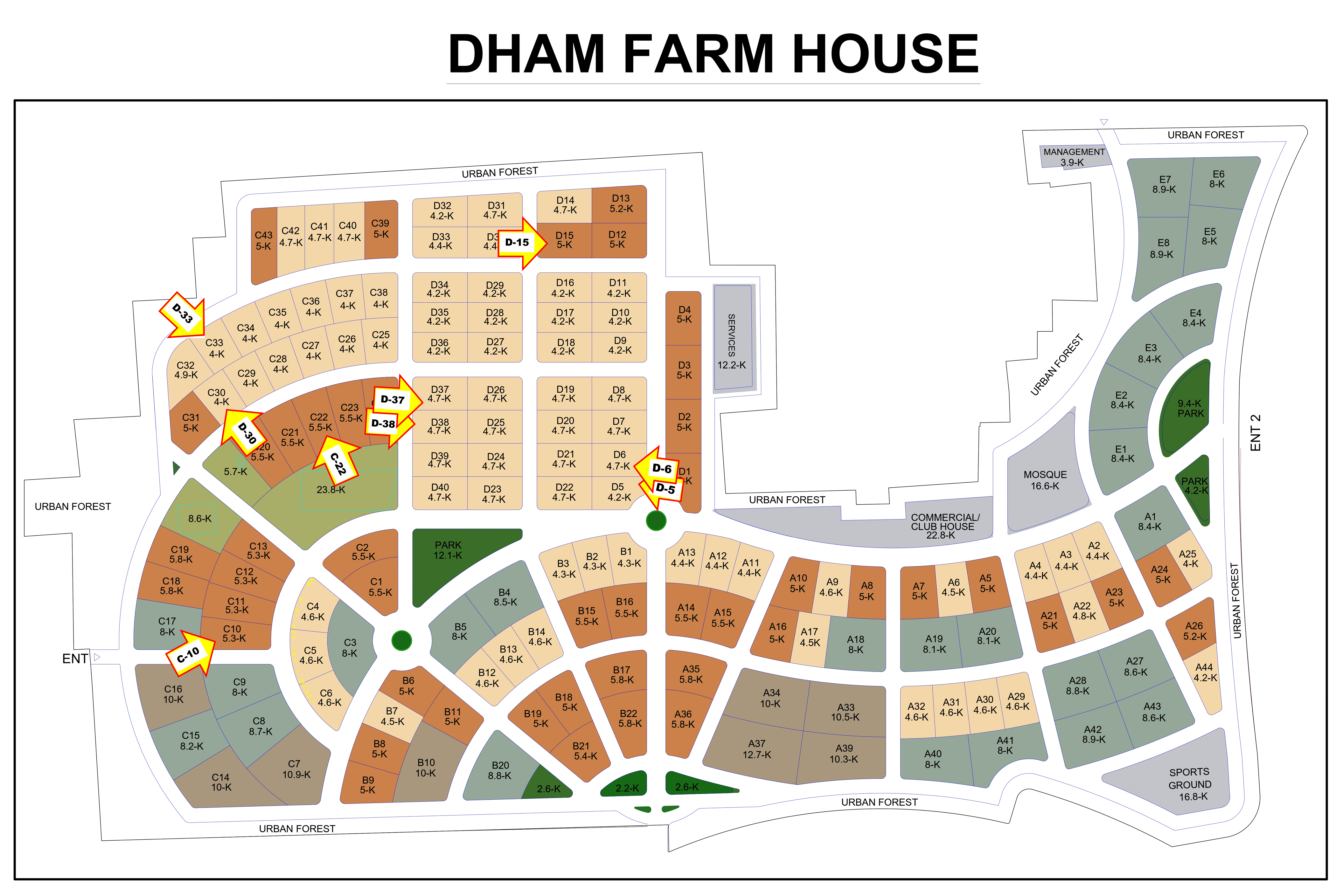 Sector FARM-HOUSES reference map