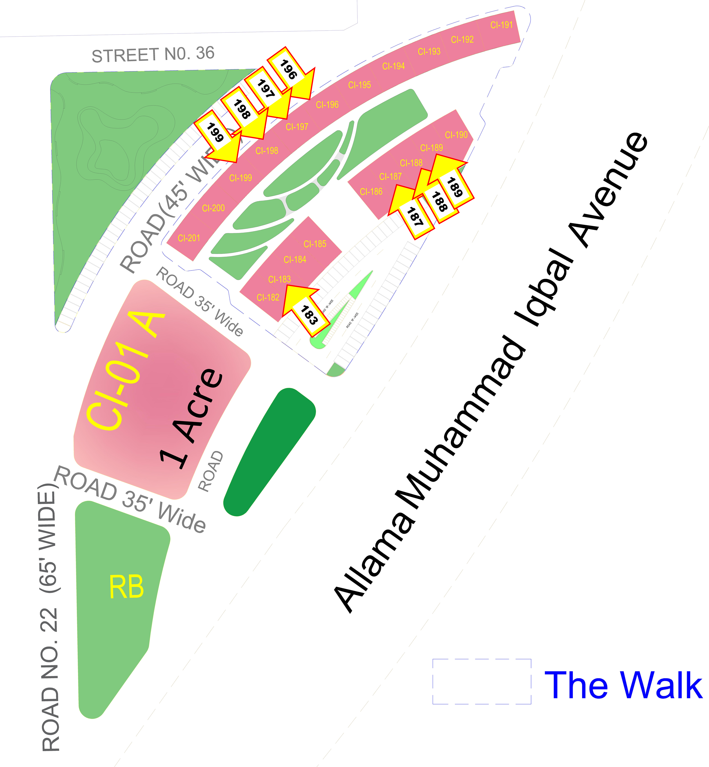 Sector THE-WALK reference map